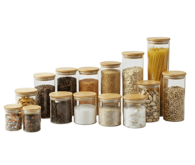 Kit 11 potes de vidro