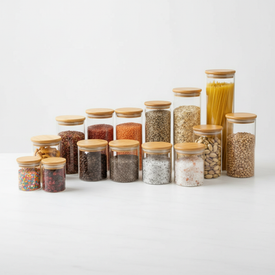 Kit 11 potes de vidro