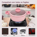 conjunto de panela 14 peças pink