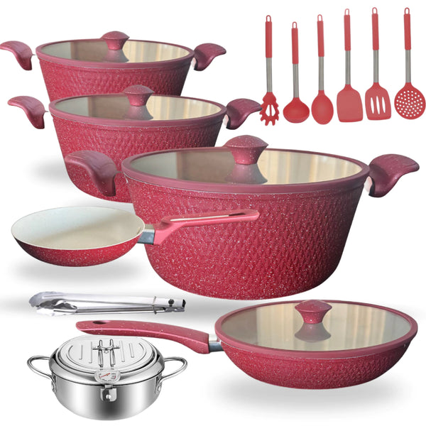 kit de panelas Lavie titânio cermic