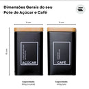 Kit 2 Latas Café Açúcar
