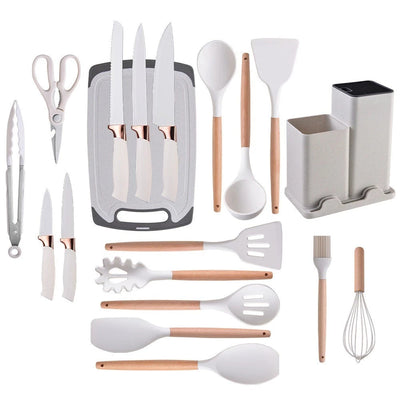 Kit Completo Jogo Utensílios de Cozinha Luxo